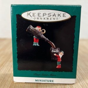 1993 Hallmark Keepsake Miniature Ornament Pour Some More Coca Cola Coke